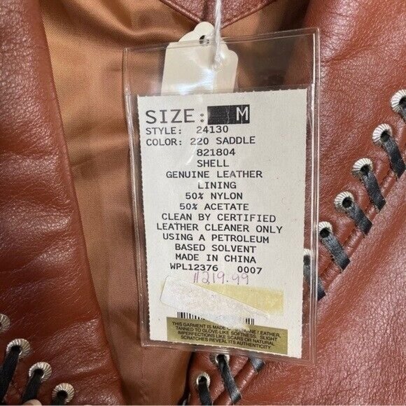 Vintage Pioneer Wear Women’s Western genuine leather jacket size Medium - Picture 7 of 12